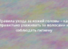 Правила ухода за кожей головы – как правильно ухаживать за волосами и соблюдать гигиену 